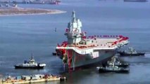 China Launches First Domestic Aircraft Carrier中国首艏国产航空母舰下水-qQCCwSIm_qI