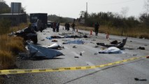 Al menos once turistas mueren en accidente en carretera del sureste de México