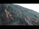 Drone Footage Shows Lava from Hawaii's Kilauea Volcano