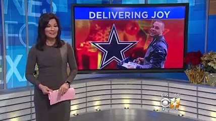 Cowboys quarterback Dak Prescott brought groceries to a lucky fan Monday