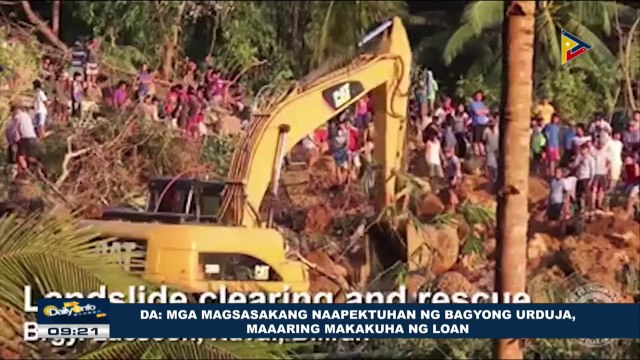 DA: Mga magsasakang naapektuhan ng bagyong #UrdujaPH, maaaring makakuha ng loan