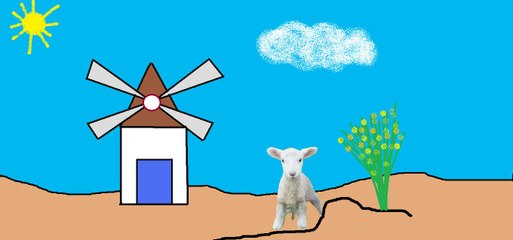Como dibujar un molino de viento para ninos con cancion