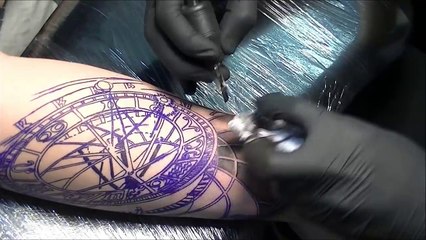 Astronomical clock tattoo - time lapse (Part 1)-9iPUD9vFCNc