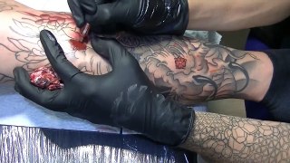Japanese leg sleeve - tattoo time lapse-9uXLpzWNMVA