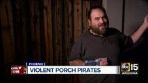 Phoenix man chases porch pirate after getting maced, helps catch thief