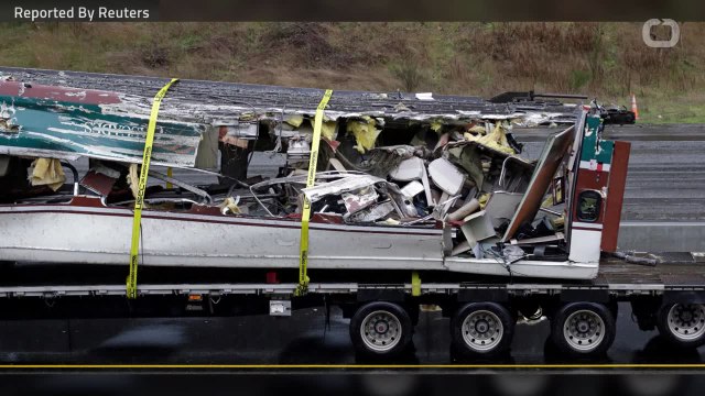 Wreckage Of Washington State Train Crash Carted Off By Trucks