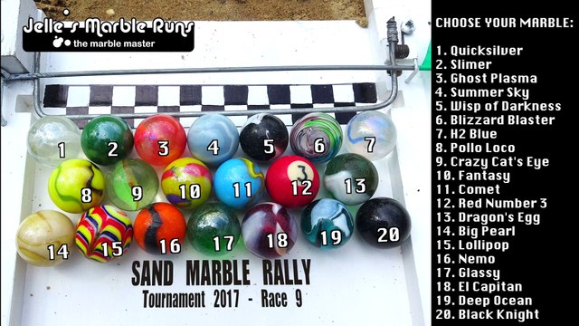 Sand Marble Race 2017- Tournament Race 9