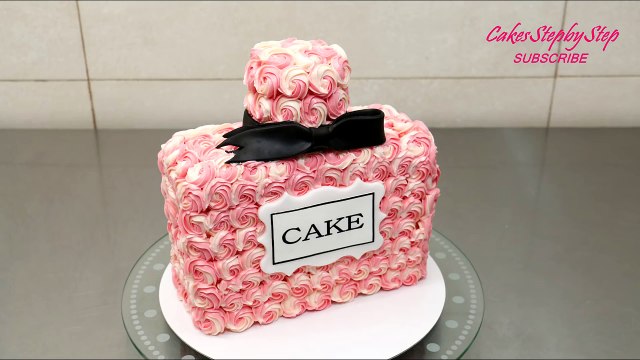 Perfume Bottle Cake - Buttercream Decorating Idea by CakesStepbyStep-wu1mcPknoP4