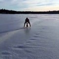 faire du patin à glace avec une tronçonneuse MDR