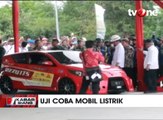 Presiden Jokowi Jajal Mobil Listrik di Jalan Tol Sumo