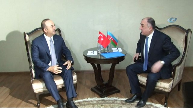 - Dışişleri Bakanı Çavuşoğlu, Bakü'de- Çavuşoğlu, Memmedyarov ve Zarif ile görüştü
