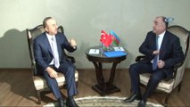 Dışişleri Bakanı Çavuşoğlu, Bakü'de- Çavuşoğlu, Memmedyarov ve Zarif ile Görüştü