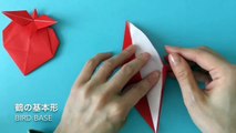 折り紙★いちごちゃん　Origami Strawberry doll（カミキィ kamikey)-QVe8twcm3X4