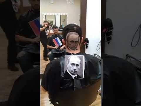 Talented Barber Shaves Lifelike Image of Putin Into Customer's Hair