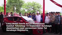 Ekspresi Presiden Jokowi Nyoba Mobil Listrik Mahasiswa ITS