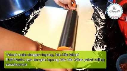 [Resep] Cara Membuat Pisang Cokelat Keju ( Puff Pastry instant )