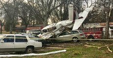 Three in Hospital After Small Plane Crashes on Residential Street in Knoxville