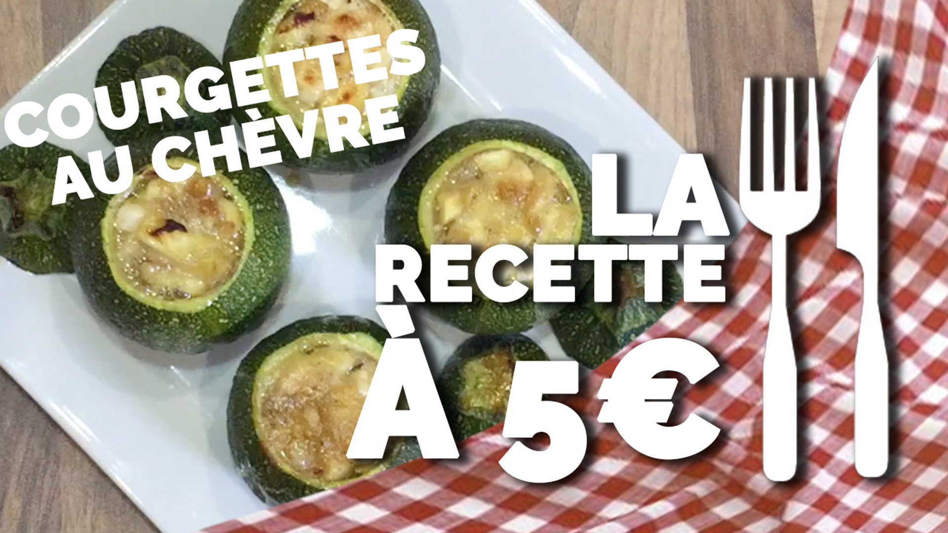 Recette à 5 Courgettes Au Chèvre Et Confit Doignons