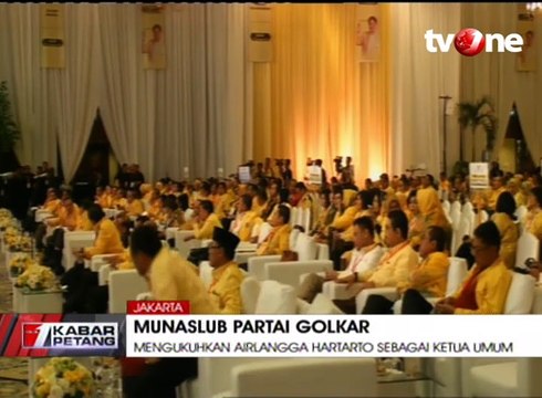 Munaslub Golkar Kukuhkan Airlangga Hartarto Sebagai Ketum