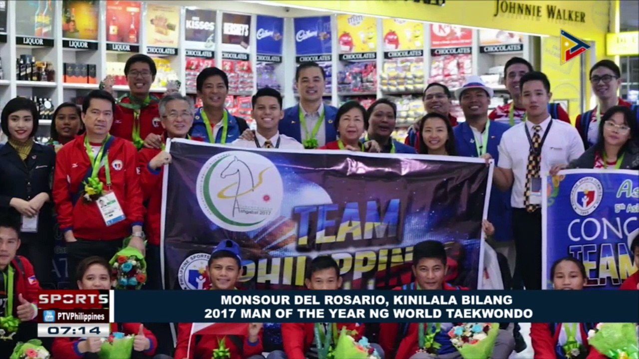 SPORTS BALITA: Monsour Del Rosario, kinilala bilang 2017 Man of the Year ng World Taekwondo
