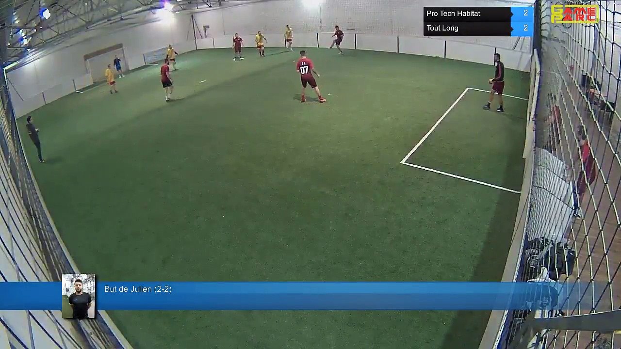 But de Julien (2-2) - Pro Tech Habitat Vs Tout Long - 19/12/17 21:41 - LIGUE 2 - Poitiers Game Parc