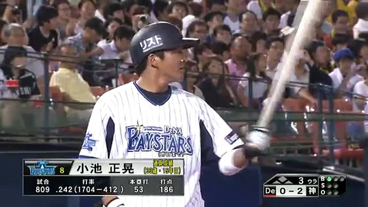 涙の花道！横浜DeNA 小池正晃引退試合2ホームラン含む全打席シーン