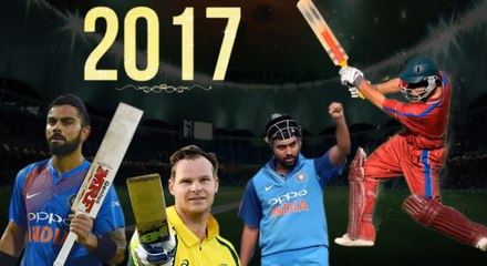 2017 ல் கிரிக்கெட் உலகை கலக்கிய பேட்ஸ்மேன்கள்  இவர்கள் தான்!- வீடியோ