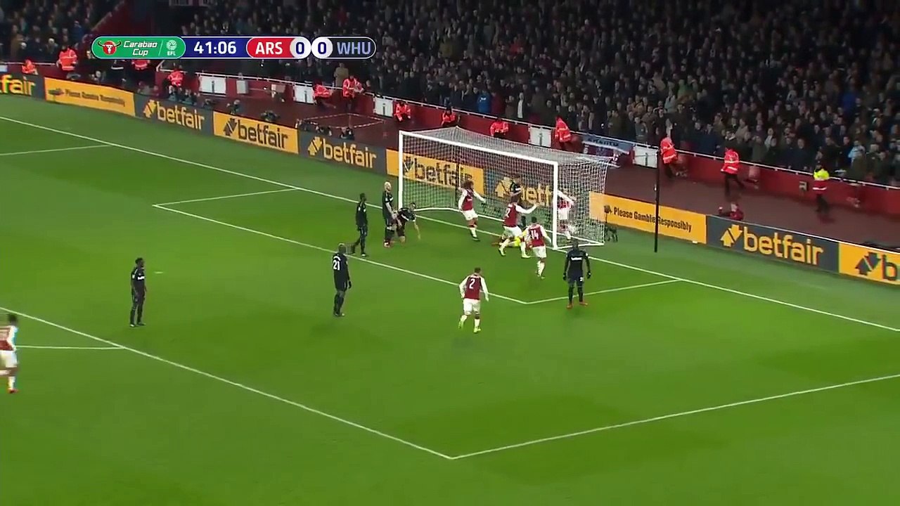 Arsenal vs West Ham 1-0 ● All Goals & Highlights HD ● 19 Dec 2017 ● Carabao Cup