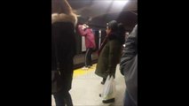 Il se prend le métro en pleine tête en faisant l'idiot trop pret des rails