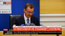 Le Procureur de la République de Chambéry informe la presse de la découverte du crane du militaire disparu et de la mise en examen pour assassinat de Nordahl Lelandais