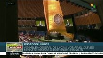 Asamblea General de la ONU votará resolución sobre Jerusalén