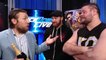Kevin Owens & Sami Zayn try to celebrate with Daniel Bryan  SmackDown LIVE, Dec. 19, 2017