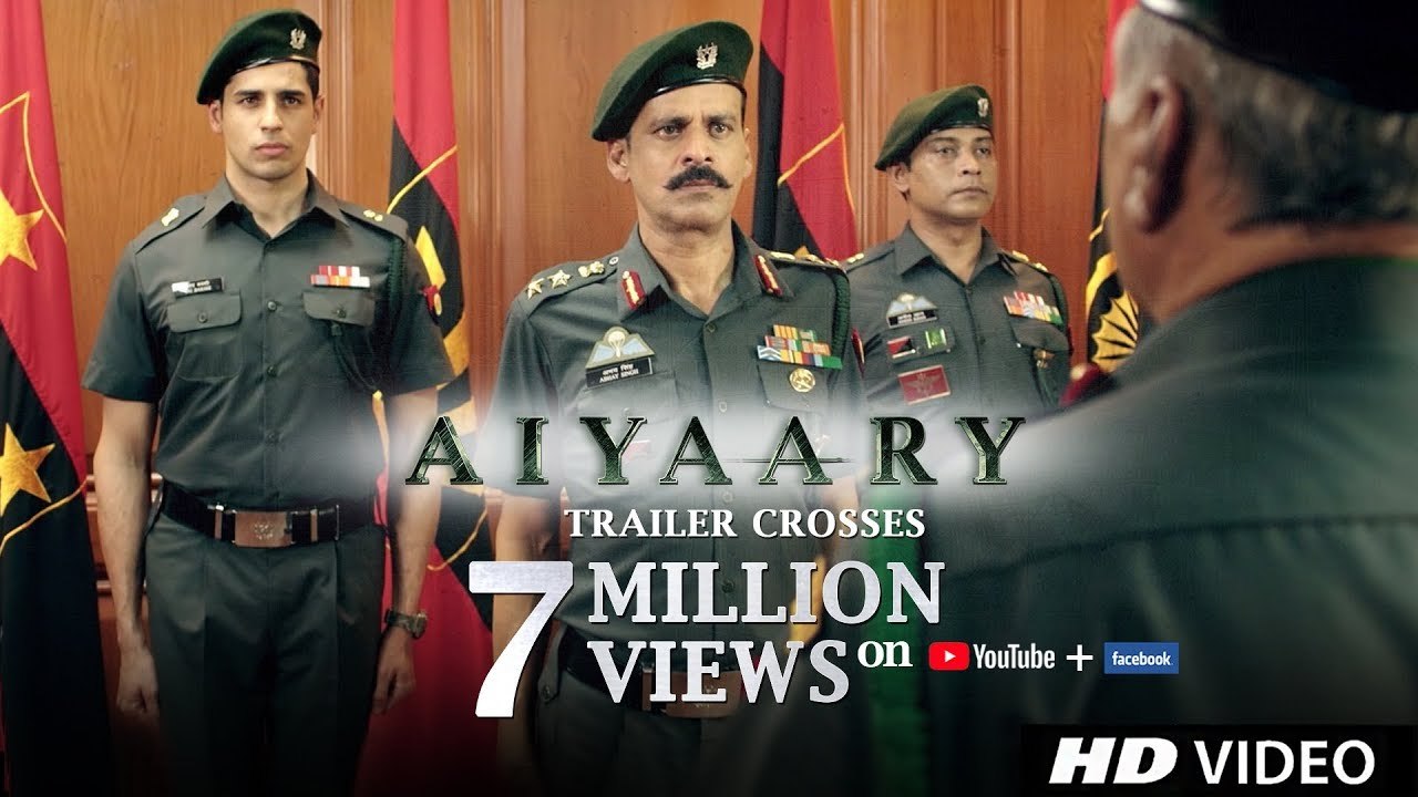 Aiyaary Trailer - Neeraj Pandey - Sidharth Malhotra - Manoj Bajpayee - Releases 26th January 2018