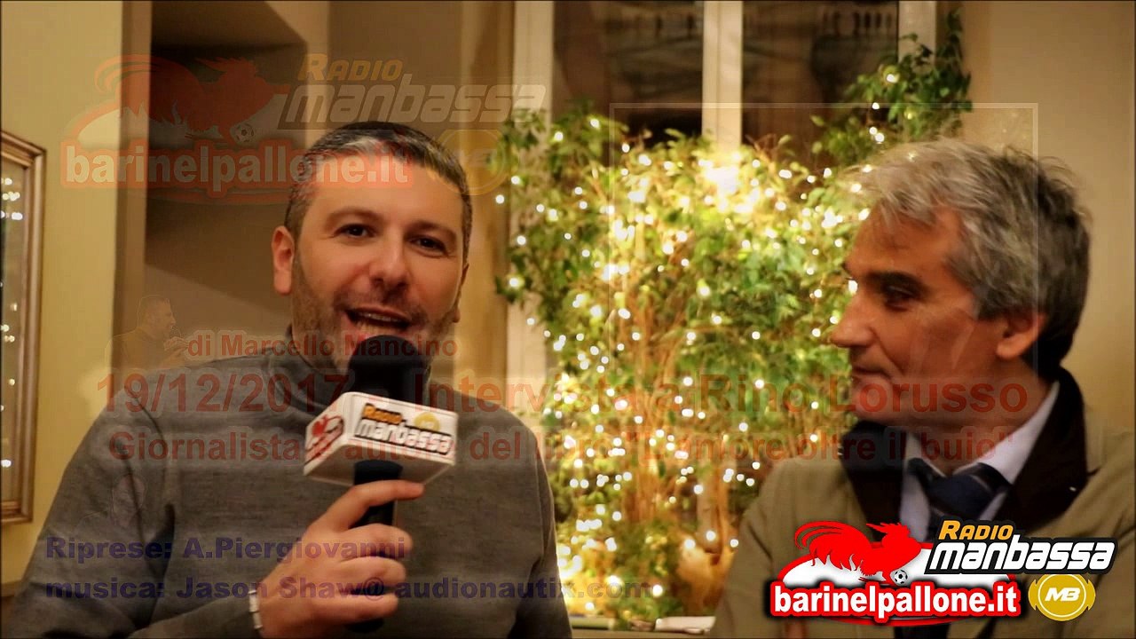 22/12/17 - Rino Lorusso: «Vi presento "L'amore oltre il buio" un romanzo dedicato alle disabilità con uno sfondo biancorosso»