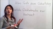 تعلم اللغة الألمانية مع دجلة 74.. تهاني خاصة بكل مناسبة