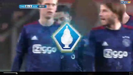Justin Kluivert Super Goal - Twente 0-1 Ajax 20-12-2017