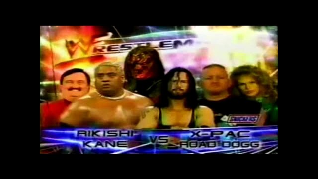WWF Wrestlemania 2000 Kane & Rikishi vs D-Generation X (Road Dogg & X-pac) (with Tori) -Tag Team match