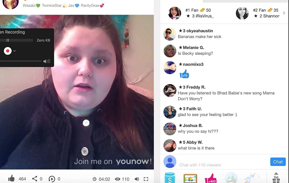 Amberlynn Reid YouNow 12/20/17 AM