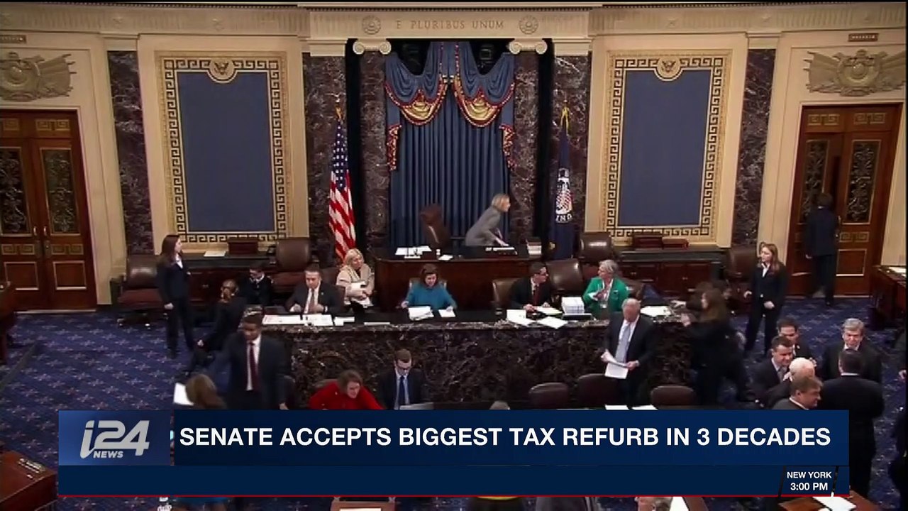 i24NEWS DESK | U.S. Senate passes tax overhaul | Wednesday, December 20th 2017