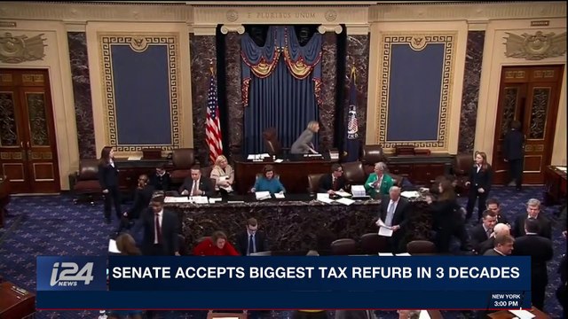 i24NEWS DESK | U.S. Senate passes tax overhaul | Wednesday, December 20th 2017