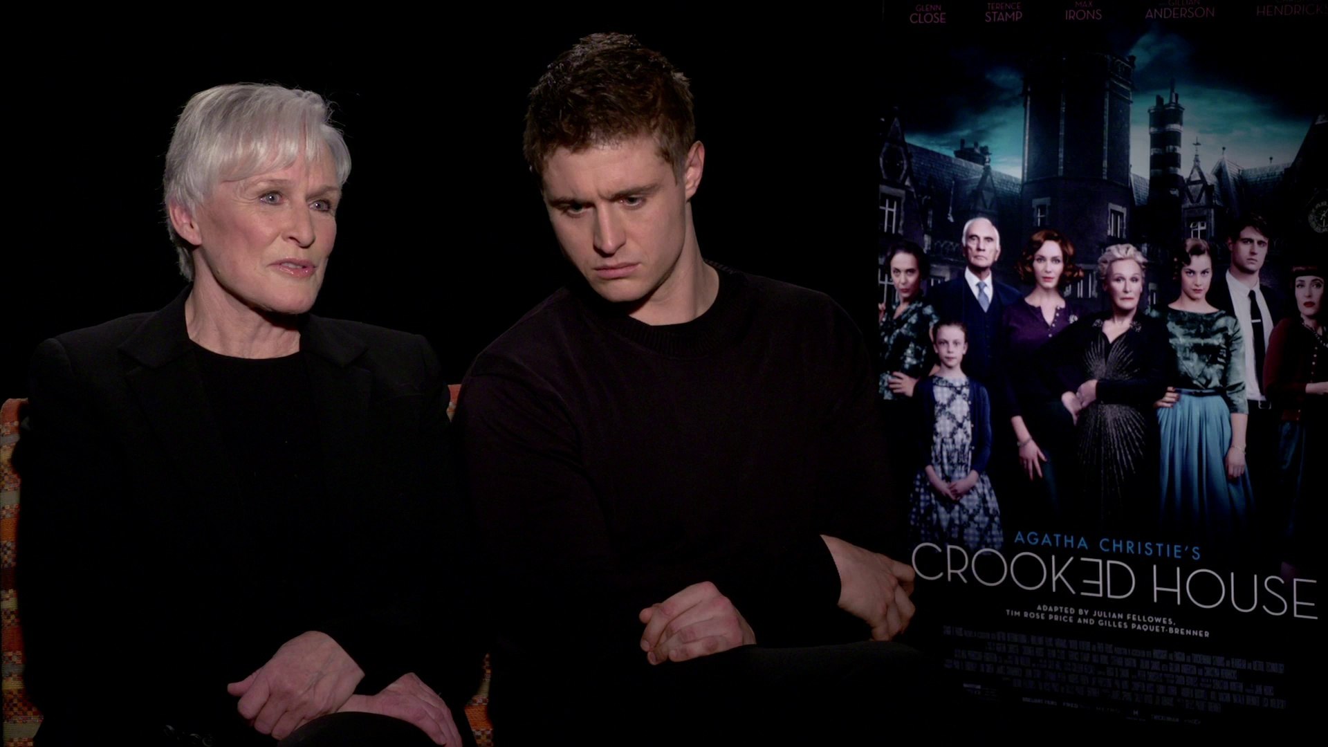 IR Interview: Glenn Close & Max Irons For "Crooked House" [Stage 6] - video  Dailymotion