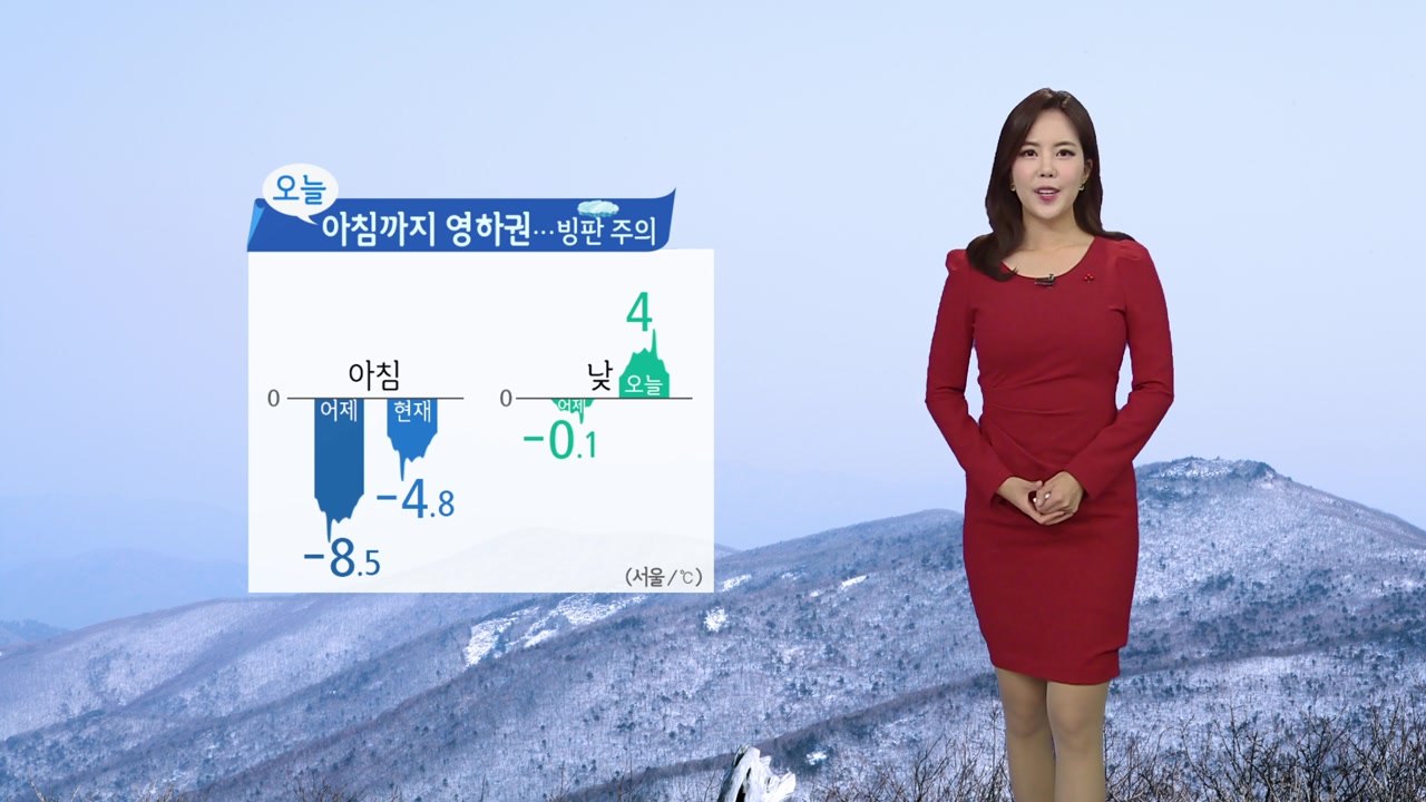 [날씨] 아침 영하권 '빙판길' 주의...낮부터 추위 누그러져 / YTN