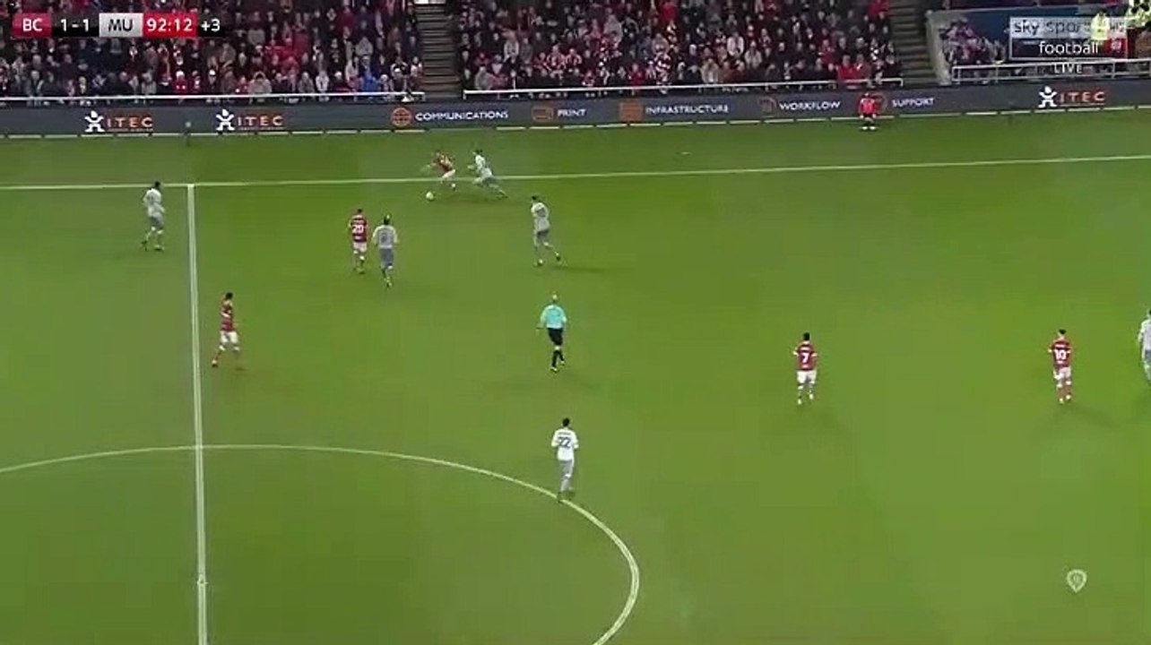 Korey Smith Goal HD - Bristol City 2-1 Manchester United - 20.12.2017