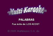 Los Acosta - Palabras (Karaoke)