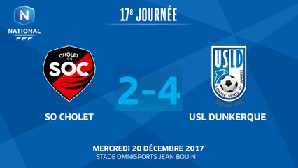 J17 : SO Cholet - USL Dunkerque (2-4), le résumé