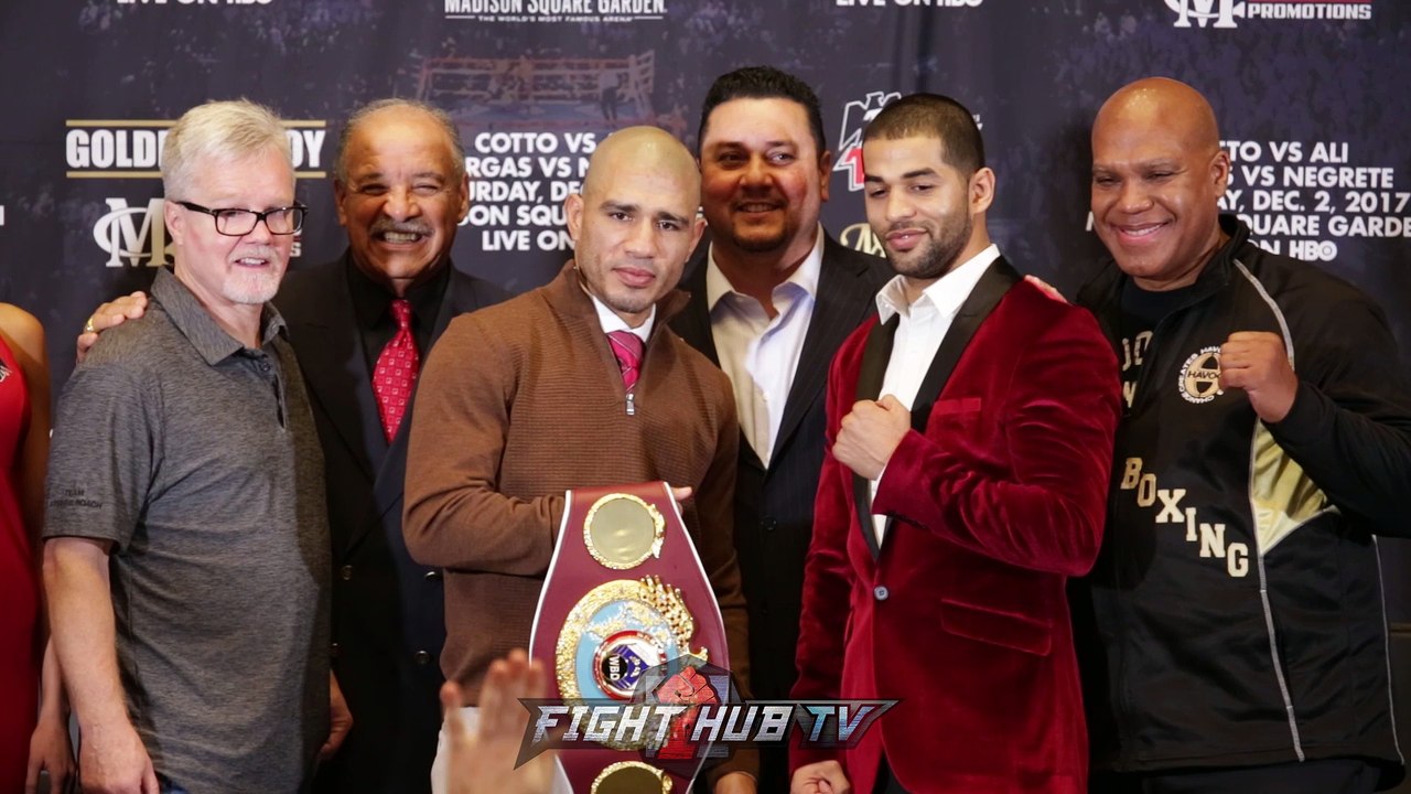 Miguel Cotto vs. Sadam Ali- The Full Final Press Conference & Face Off Video
