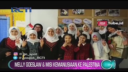 Melly Goeslaw Ajak Dialog Anak-Anak Palestina di Pengungsian