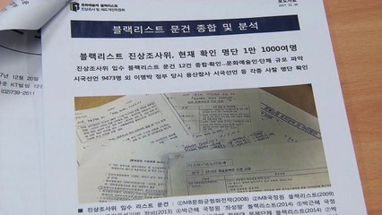 "문화예술계 블랙리스트 피해 사례 2670건"...감사원 결과 6배 / YTN