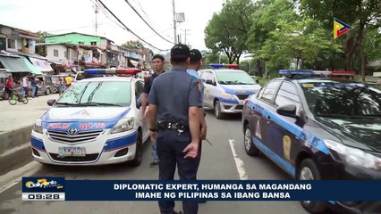 Diplomatic expert, humanga sa magandang imahe ng Pilipinas sa ibang bansa