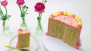 Vertical Cake! Passionfruit Mango and Raspberry Cake Recipe-jOhSc78gAuc
